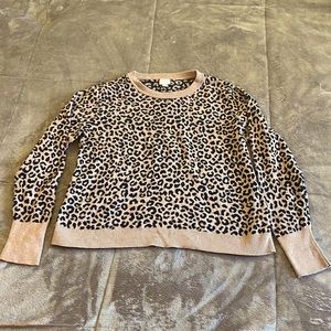 Animal Print Sweater Shirt